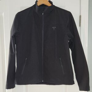 Tesla Black Zip-Up Jacket Womens L